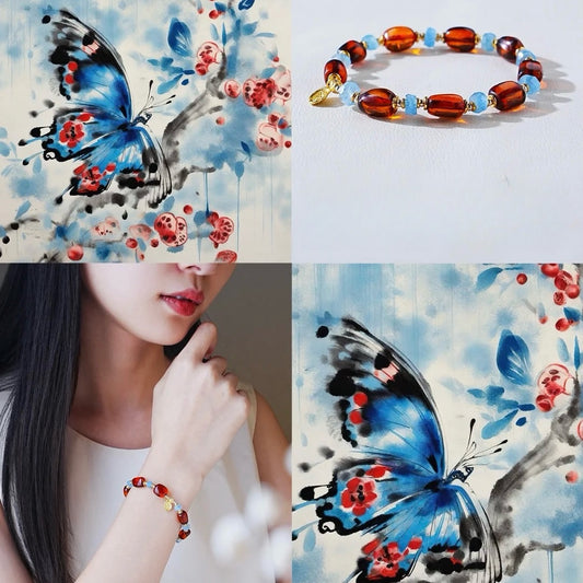 【Fire Element Bracelets-Garnet】Fire Element, Natural Garnet Bracelet, Stone of Passion, Stone of Energy